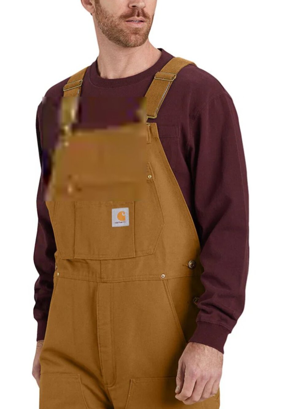 Carhartt Men's Loose Fit Firm Duck Insulated Bib Overall 104393 Brand New Size M